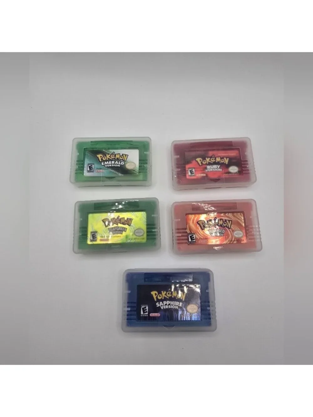Gameboy Advance Game Lot 5 Games Pokemon Collection Copy Imitation Reproduction
